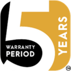 5 year warranty period